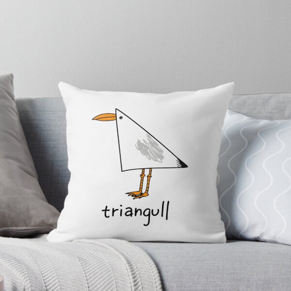 Item preview, Triangull Triangle Seagull Bird Pun designed and sold by cabanalunaire.