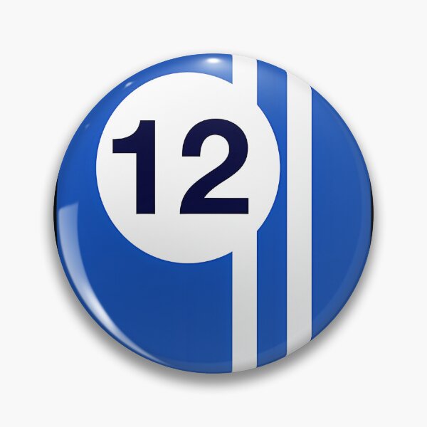 Item preview, French Blue And White Racing Stripes designed and sold by JillDockin.