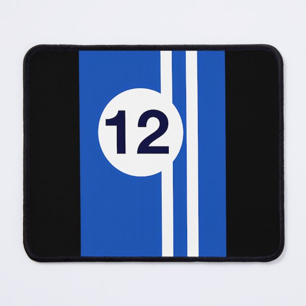 Item preview, French Blue And White Racing Stripes designed and sold by JillDockin.
