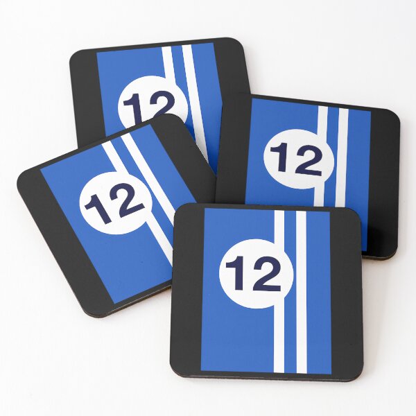 Item preview, French Blue And White Racing Stripes designed and sold by JillDockin.