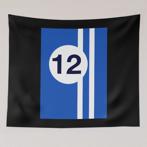 Item preview, French Blue And White Racing Stripes designed and sold by JillDockin.