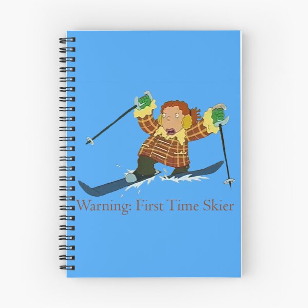 Item preview, Warning: First Time Skier designed and sold by QueenAlicorn.