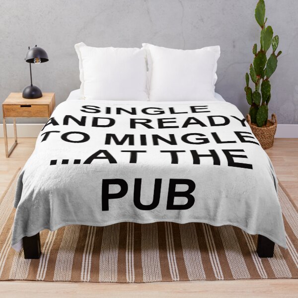 Item preview, Single And Ready To Mingle ... At The Pub. designed and sold by EunsooLee.
