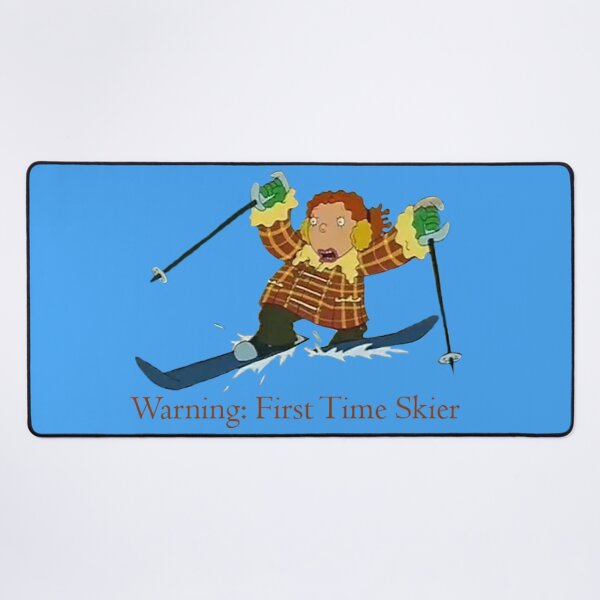 Item preview, Warning: First Time Skier designed and sold by QueenAlicorn.