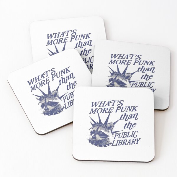 Item preview, Punk Public Library Raccoon Bookish designed and sold by roartusa.