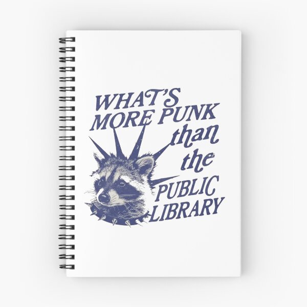 Item preview, Punk Public Library Raccoon Bookish designed and sold by roartusa.