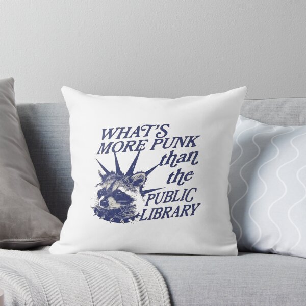 Item preview, Punk Public Library Raccoon Bookish designed and sold by roartusa.