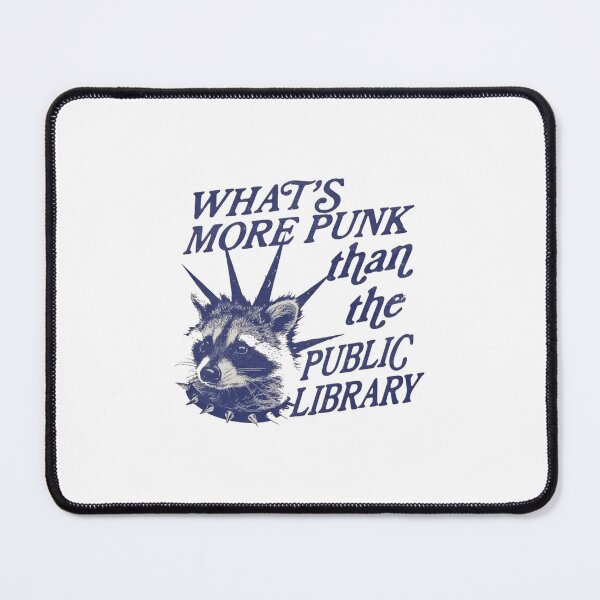 Item preview, Punk Public Library Raccoon Bookish designed and sold by roartusa.