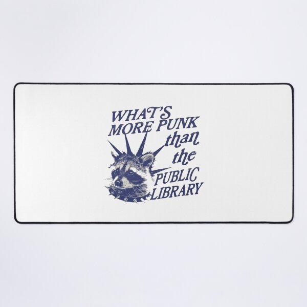 Item preview, Punk Public Library Raccoon Bookish designed and sold by roartusa.
