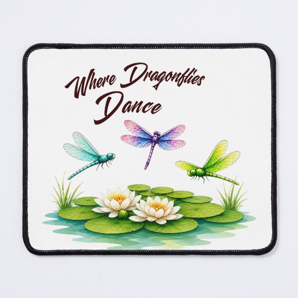 Item preview, Where Dragonflies Dance Over Water Lilies designed and sold by Penbrook Farms.