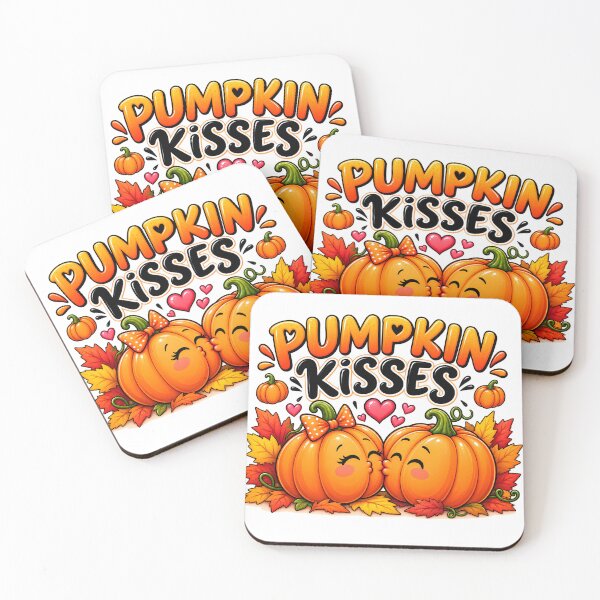 Item preview, Pumpkin Kisses – Cute Fall Pumpkin Couple designed and sold by HoMya.
