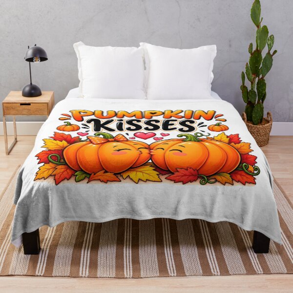 Item preview, Pumpkin Kisses – Cute Fall Pumpkin Couple designed and sold by HoMya.