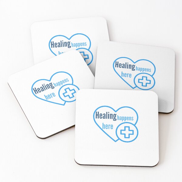 Item preview, Healing Happens Here | Medical Healthcare Sticker designed and sold by Gravixa.