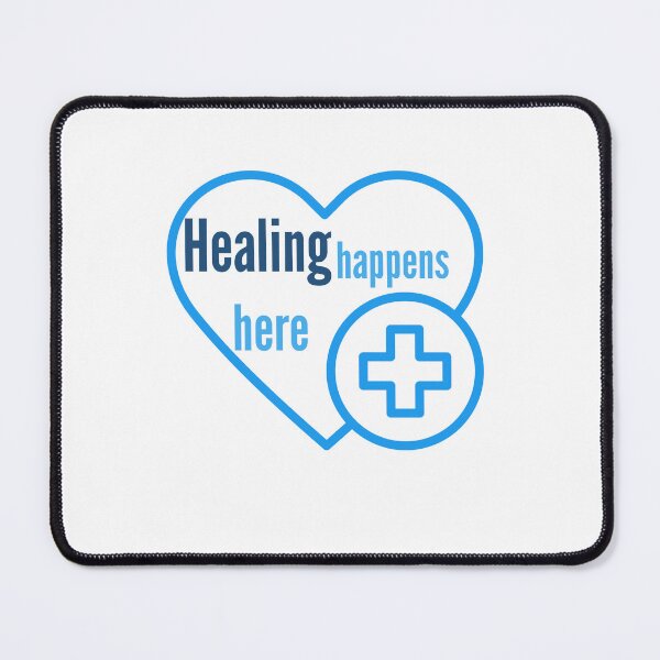 Item preview, Healing Happens Here | Medical Healthcare Sticker designed and sold by Gravixa.