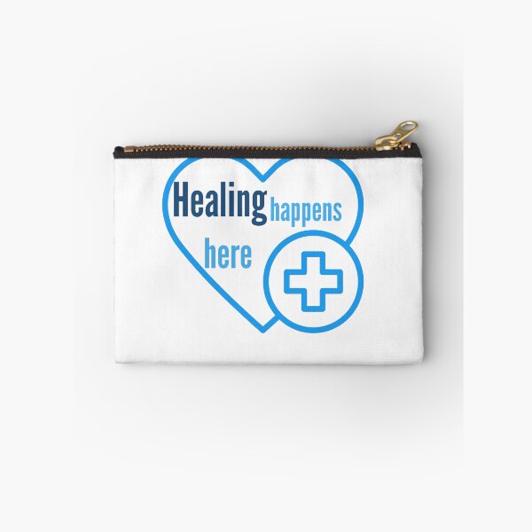 Item preview, Healing Happens Here | Medical Healthcare Sticker designed and sold by Gravixa.