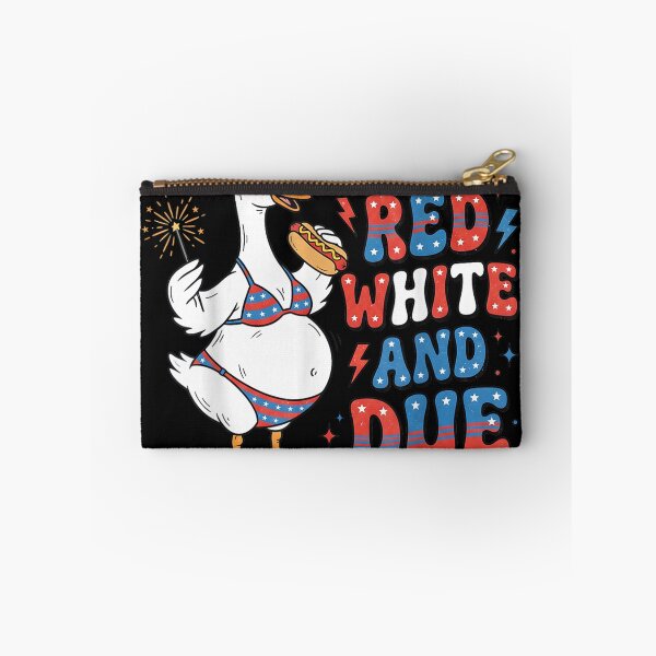Item preview, Red White and Due Funny Pregnant Goose 4th of July Pregnancy designed and sold by thesameperson45.