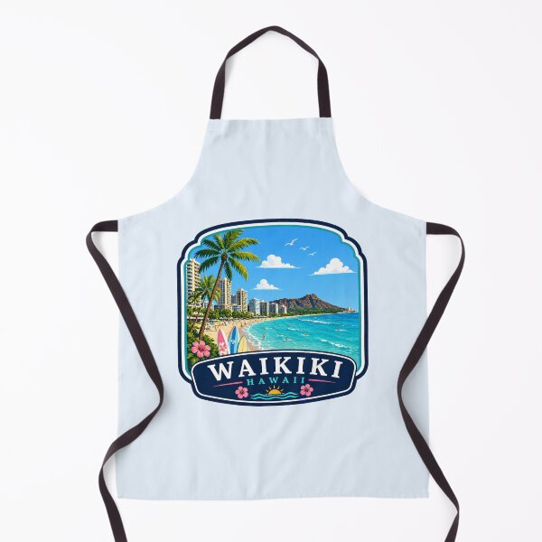 Item preview, Waikiki, Hawaii - Beach & Diamond Head designed and sold by Myra365Art.