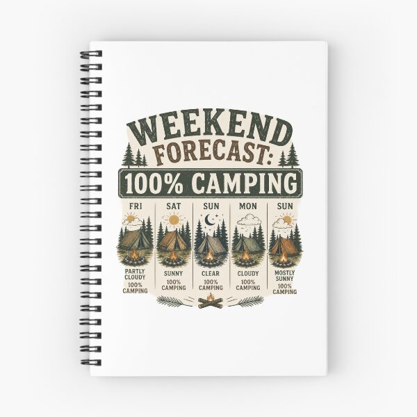 Item preview, Weekend Camping Forecast designed and sold by Side Quest Co..