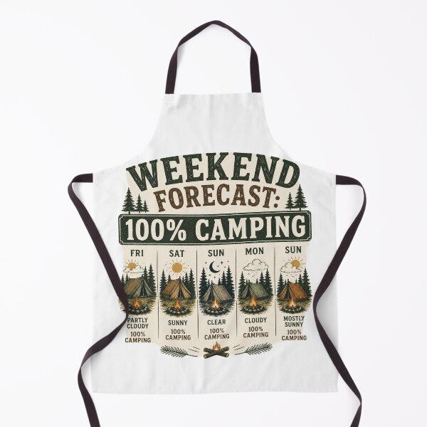 Item preview, Weekend Camping Forecast designed and sold by Side Quest Co..
