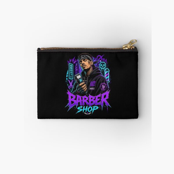 Item preview, Cyberpunk Anime Barber Shop Neon Streetwear Art designed and sold by Barber MD Culture.