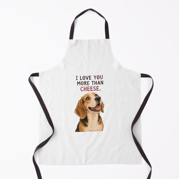 Item preview, I Love You More Than Cheese Sarcastic Beagle Art designed and sold by SarcasmAndSpite.
