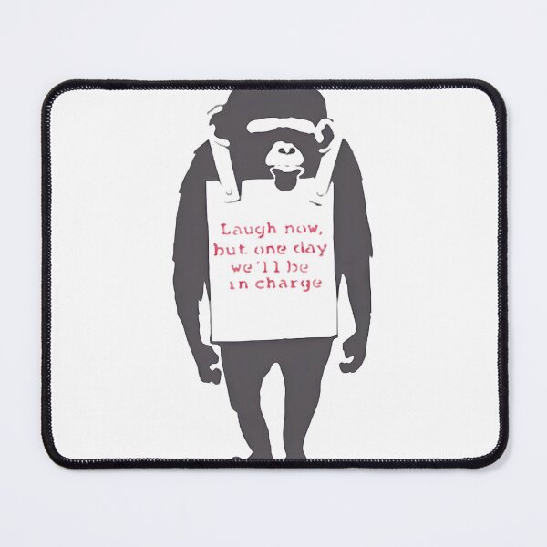 Item preview, Monkey Laugh Now We'Ll Be In Charge Graffiti Ape Art ⭐⭐⭐⭐⭐ designed and sold by PotatoCutie.