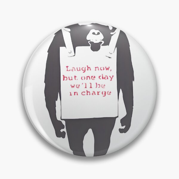 Item preview, Monkey Laugh Now We'Ll Be In Charge Graffiti Ape Art ⭐⭐⭐⭐⭐ designed and sold by PotatoCutie.