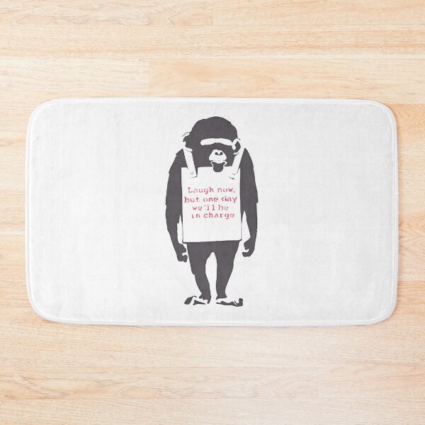 Item preview, Monkey Laugh Now We'Ll Be In Charge Graffiti Ape Art ⭐⭐⭐⭐⭐ designed and sold by PotatoCutie.