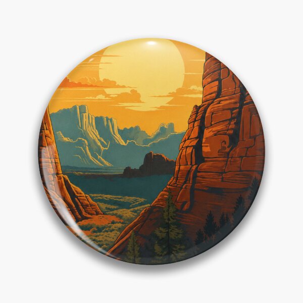 Item preview, Zion National Park Vintage Poster designed and sold by NordenPosters.