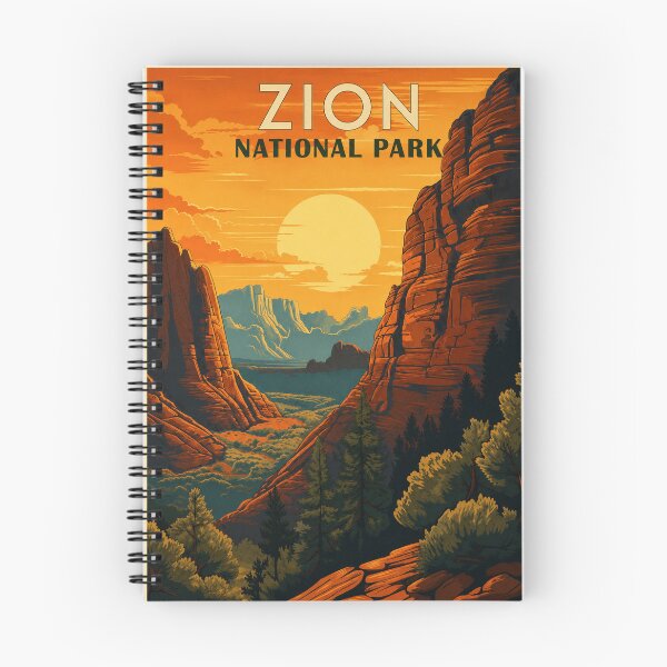 Item preview, Zion National Park Vintage Poster designed and sold by NordenPosters.