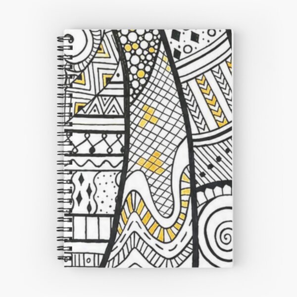 Item preview, Caos estructurado: arte de garabatos en blanco, negro y dorado. designed and sold by Ceylo Art.