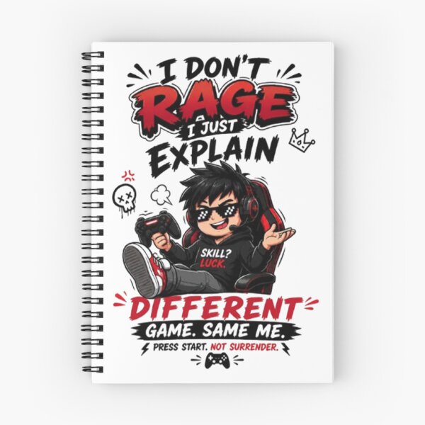Item preview, I Don't Rage Funny Gamer designed and sold by StreetWave01.
