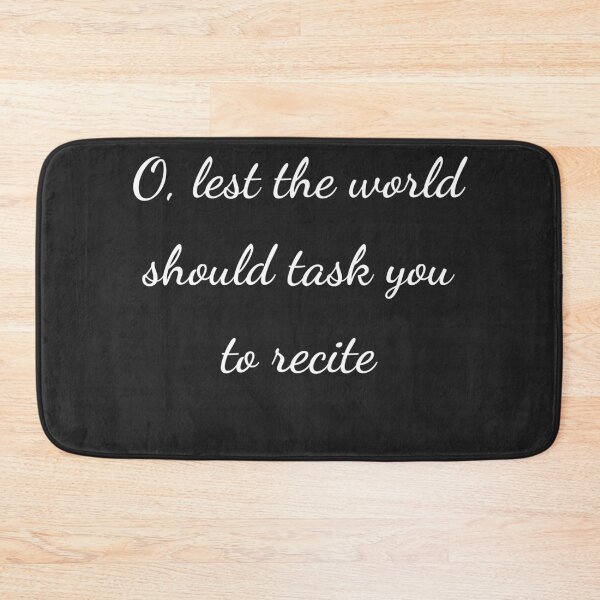 Item preview, “O, lest the world should task you to recite” - handwriting white designed and sold by ariksworld.