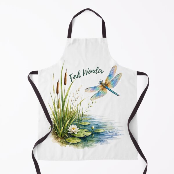 Item preview, Find Wonder - Colorful Dragonfly Pond Watercolor designed and sold by Penbrook Farms.