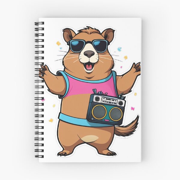 Item preview, Cool Capybara DJ with Sunglasses Retro Music Cartoon designed and sold by designerbhai009.