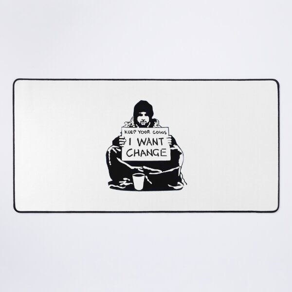 Item preview, Keep Your Coins, I Want Change Street Art ⭐⭐⭐⭐⭐ designed and sold by kuzumia.