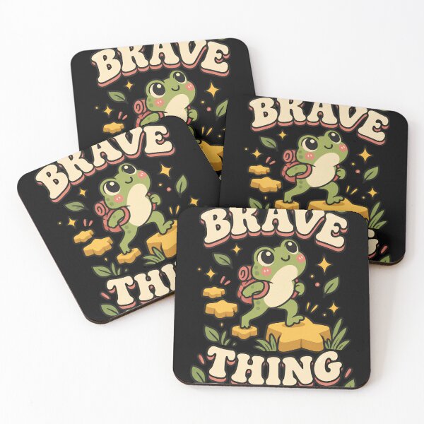 Item preview, One Brave Thing Today Cute Frog Tiny Steps Motivation designed and sold by Tharaazu.