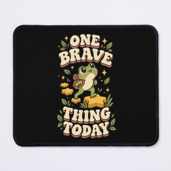 Item preview, One Brave Thing Today Cute Frog Tiny Steps Motivation designed and sold by Tharaazu.