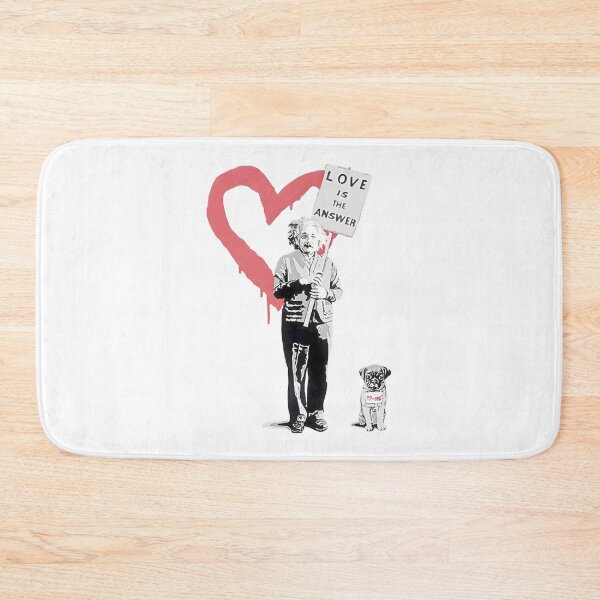 Item preview, Einstein Love Is The Answer With Pug ⭐⭐⭐⭐⭐ designed and sold by kuzumia.