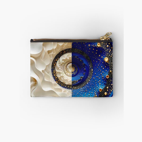 Item preview, Intricate Circular Patterns in White and Blue designed and sold by Vicky Brago-Mitchell®.