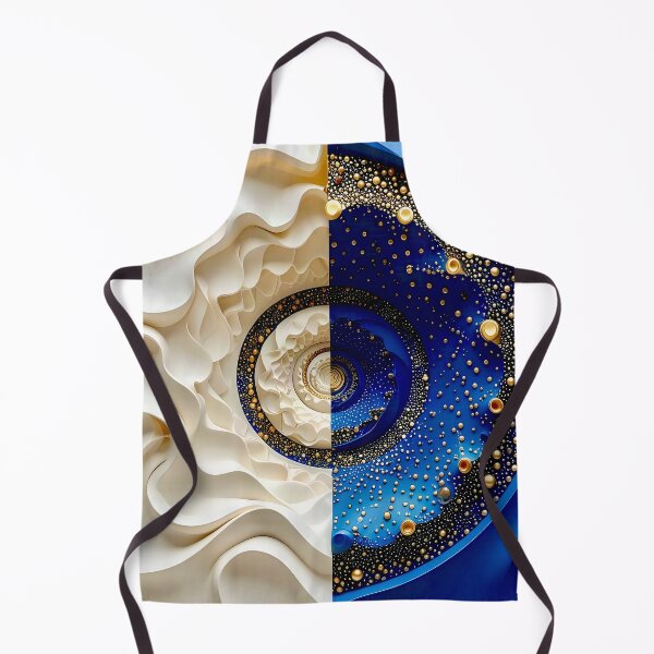 Item preview, Intricate Circular Patterns in White and Blue designed and sold by Vicky Brago-Mitchell®.