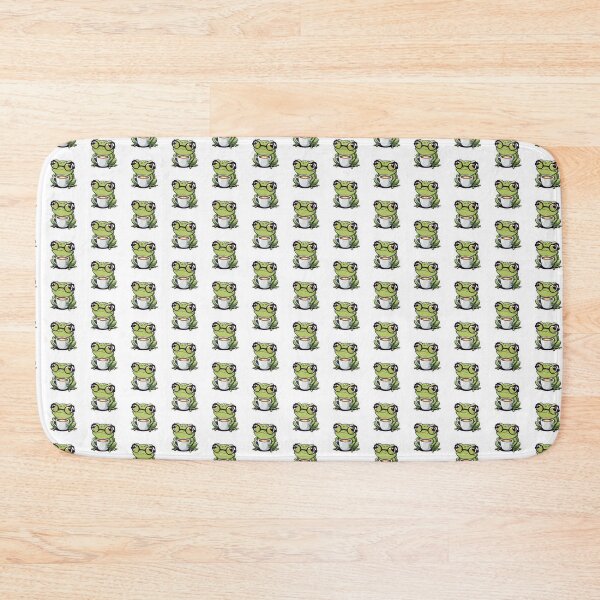 Item preview, Cute Green Frog Cartoon Sticker – Funny Kawaii Frog designed and sold by designerbhai009.