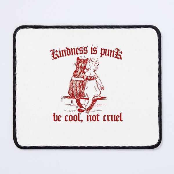 Item preview, Be Cool Not Cruel Punk Cat designed and sold by roartusa.