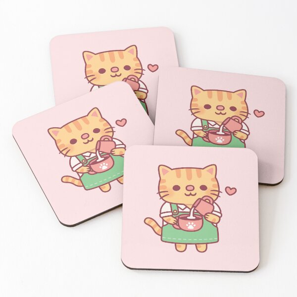 Item preview, Cute Ginger Cat Barista Making Coffee Latte Art designed and sold by rustydoodle.