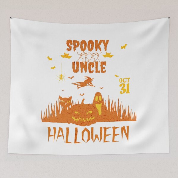 Item preview, Spooky Uncle Halloween – Cute Pumpkin Ghost Halloween Design designed and sold by MOCH- ART.