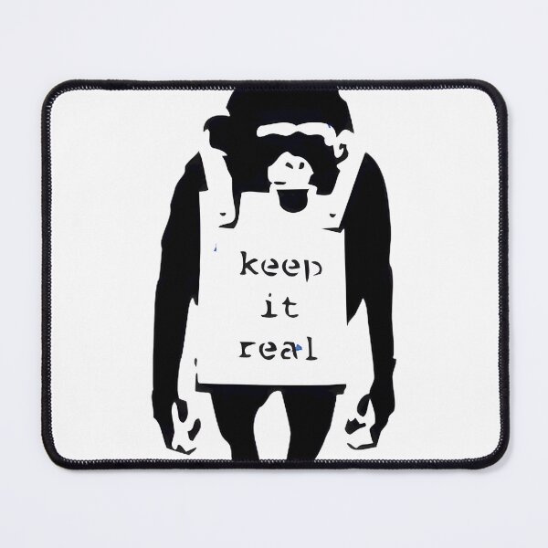 Item preview, Monkey Keep It Real Stencil Art ⭐⭐⭐⭐⭐ designed and sold by kuzumia.