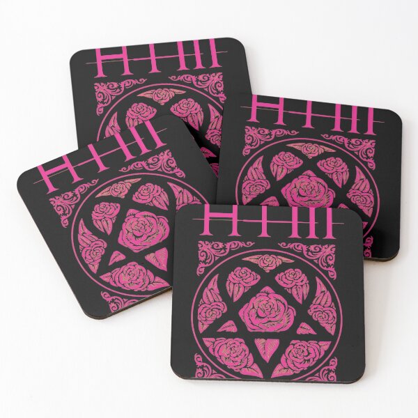 Item preview, HIM Band Logo Rose Pentagram designed and sold by GWARTUKSTORE.