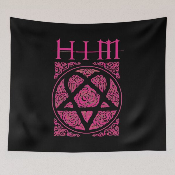 Item preview, HIM Band Logo Rose Pentagram designed and sold by GWARTUKSTORE.