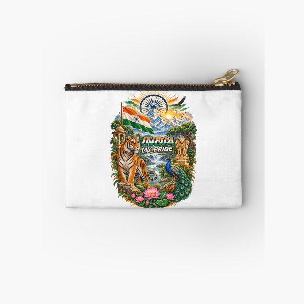 Item preview, India My Pride – Indian Culture & National Symbols Patriotic Art designed and sold by ArtsyExplorer.