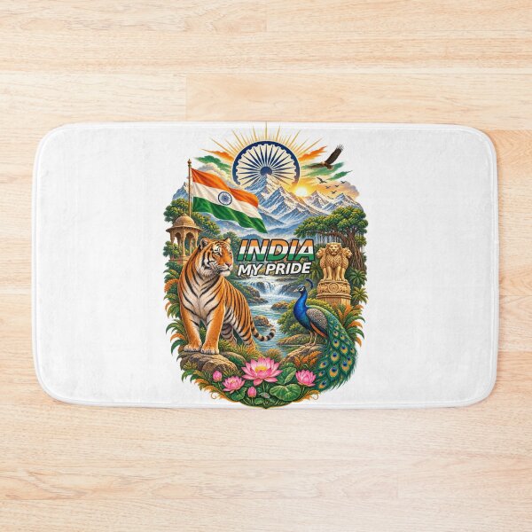 Item preview, India My Pride – Indian Culture & National Symbols Patriotic Art designed and sold by ArtsyExplorer.